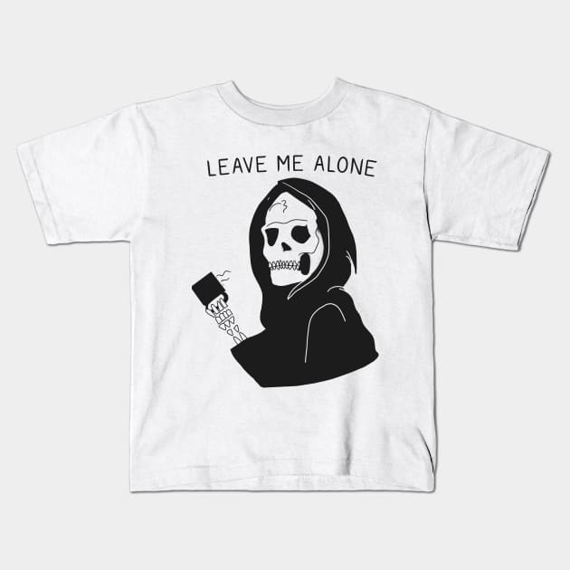 Leave Me Alone Kids T-Shirt by bluecrown